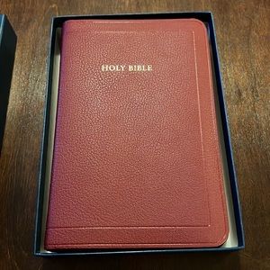 Allan Brevier Clarendon 7C red KJV reference Bible.
